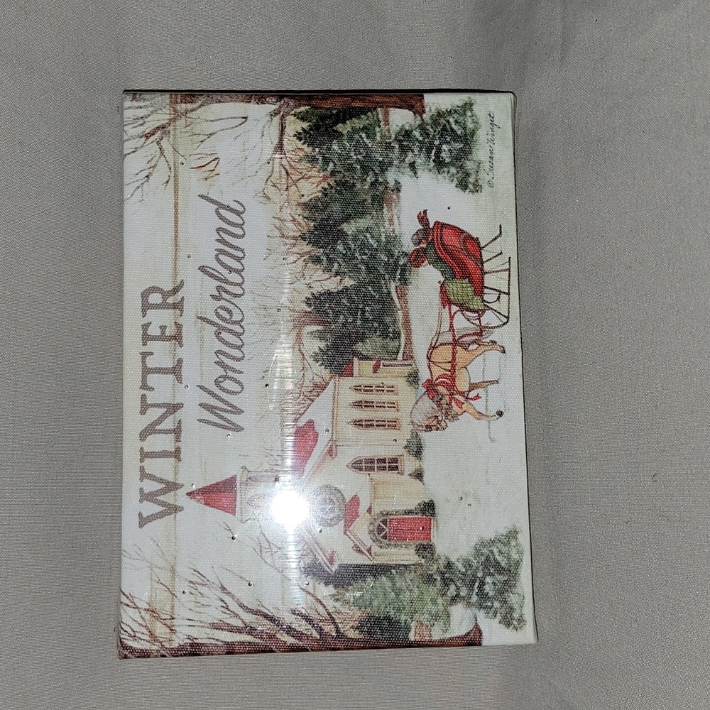 🎅🏾🤶🏾**SALE 2/$35**🎄🛷NWT Lenox Winter Wonderland Christmas Light-Up Pic🎄🛷 - Picture 1 of 3